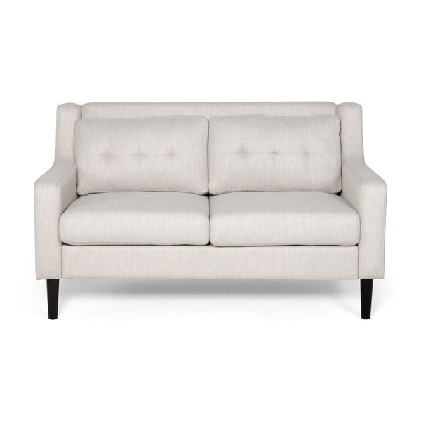 English Elm Christopher Knight Home® - LOVESEAT Modern Tufted Waffle Stitch Low-Profile Sofa with Tapered Legs and Removable Covers - 58" Beige 68674.00