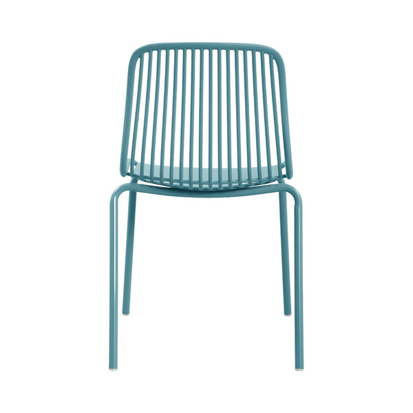 English Elm Eldred Outdoor Stackable Dining Chairs Set of 2 Uv Resistant Patio Seating Sky Blue N776P390471B