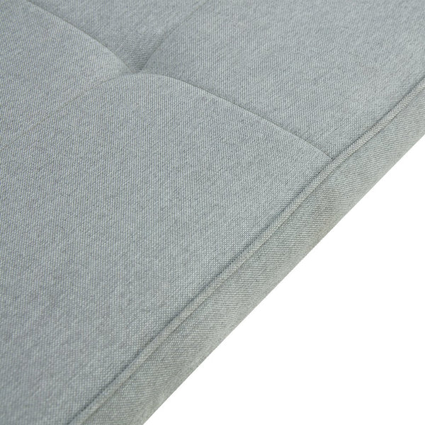 English Elm Tufted 51" Extra-Long Entryway Bench with Metal Legs, Upholstered Fabric Seat, 330lb Capacity Gray N752P186169G