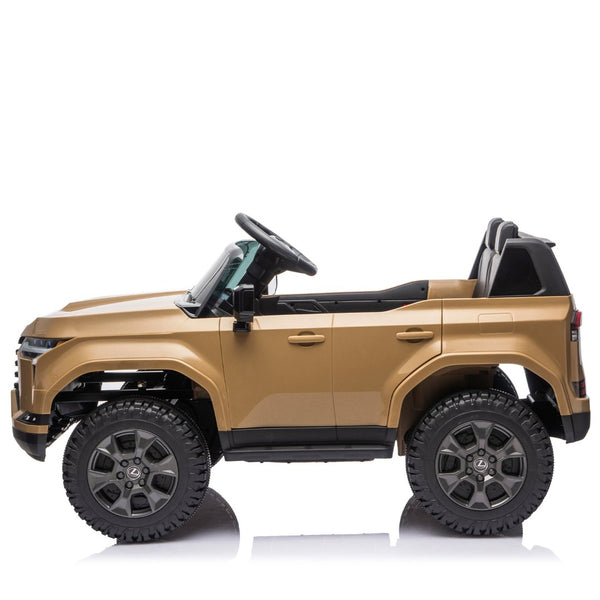 English Elm Lexus Gx550 Two Seat Kids Ride on with 24v Power Remote Control and Suspension Champagne W1578P416234