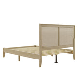 Christopher Knight Home® - Noble House - - Solid Wood Platform Queen Bed With Rattan