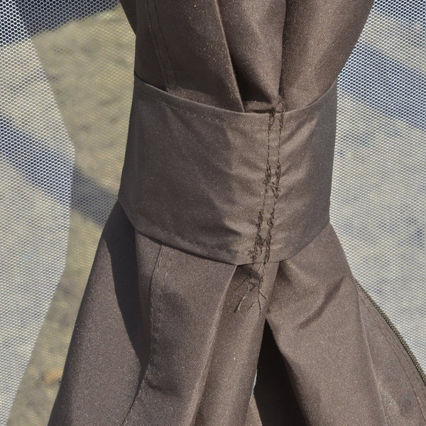 English Elm Outsunny 12' X 12' Round Gazebo With Double-Tier Roof, Mesh Netting, Curtains & Sturdy Steel Frame W2225P174254-GIGA