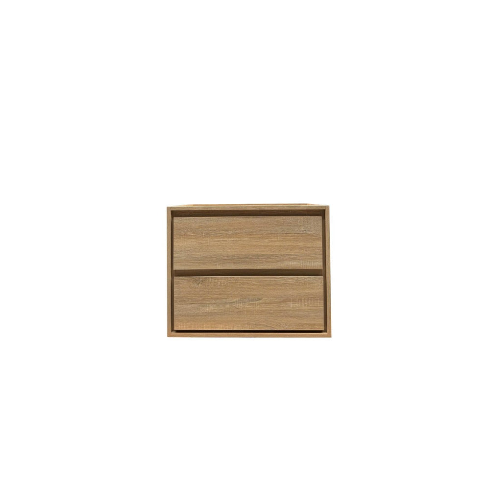 English Elm 30"w*19.69''d*25.59''h Floating Bathroom Vanity White Stone Top Ceramic Basin Cabinet T3785S00016