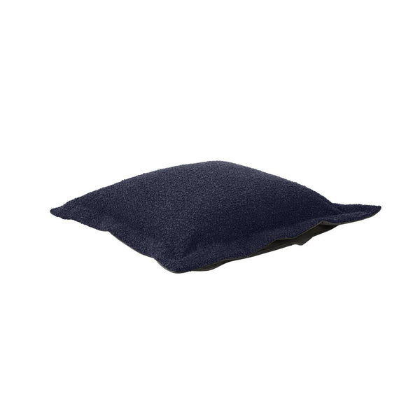 Howard Elliott Scroll Puff Ottoman Cover & Cushion – Luxurious Comfort For Effortless Cleaning And Stylish Decor Blue 100% Polyester 310-1263p-howard-elliott