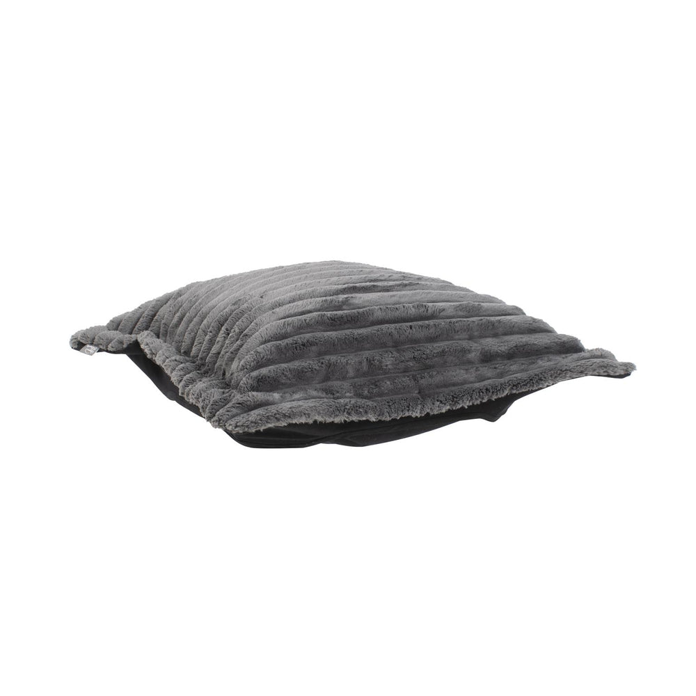 Howard Elliott Puff Ottoman Cover – Luxurious Faux Fur Comfort With Unique Ribbed Design For Chic Home Décor Orange 88% Poly,12% Nylon C310-1348-howard-elliott