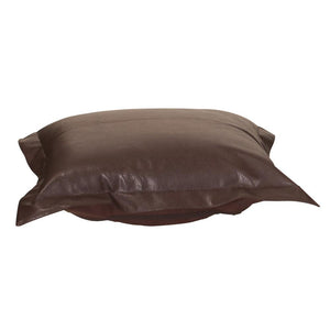 Howard Elliott Puff Ottoman Cushion - Luxurious Faux Fur Cover & Foam For Stylish Home Decor Transformation Brown 100% Polyurethane 310-192p-howard-elliott