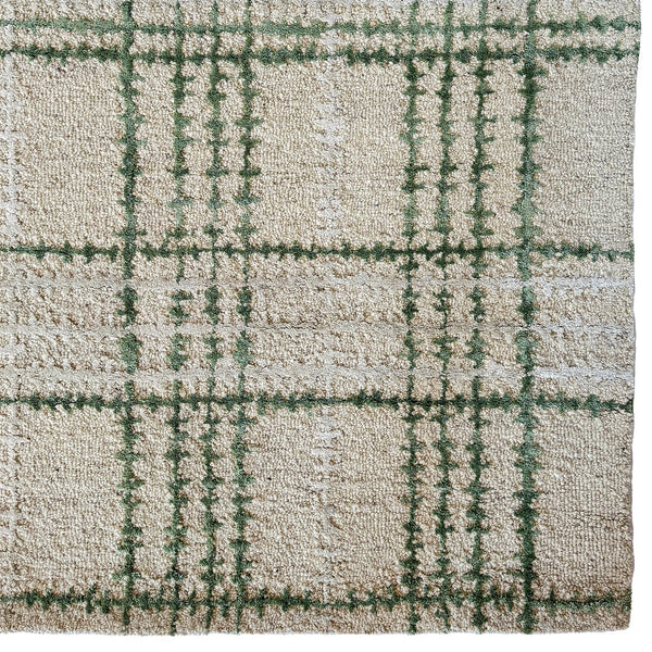 Capel Rugs Tartan Area Rug: Timeless Scottish Plaid Design, Hand-tufted Luxury Blend For Modern Sophistication Moss, Tan 85% Wool,15% Viscose 3100rs05000800250