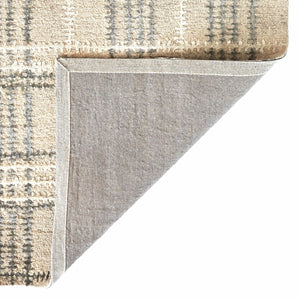 Capel Rugs Tartan Area Rug: Timeless Scottish Plaid Design, Hand-tufted Luxury Blend For Modern Sophistication Earl Grey, Ivory 85% Wool,15% Viscose 3100rs05000800320