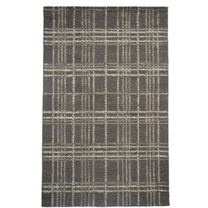 Capel Rugs Tartan Area Rug: Timeless Scottish Plaid Design, Hand-tufted Luxury Blend For Modern Sophistication Peppercorn, Gray 85% Wool,15% Viscose 3100rs07090909380