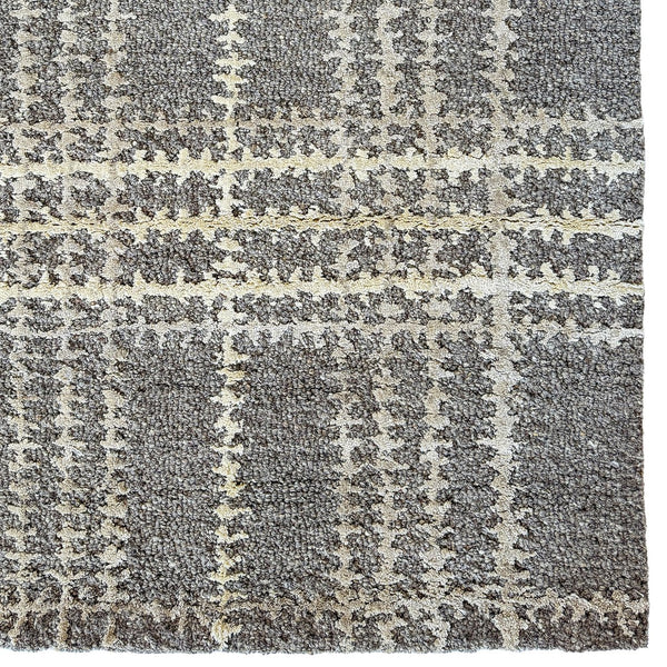 Capel Rugs Tartan Area Rug: Timeless Scottish Plaid Design, Hand-tufted Luxury Blend For Modern Sophistication Peppercorn, Gray 85% Wool,15% Viscose 3100rs07090909380