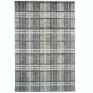 Capel Rugs Tartan Area Rug: Timeless Scottish Plaid Design, Hand-tufted Luxury Blend For Modern Sophistication Oxford, Gray 85% Wool,15% Viscose 3100rs05000800425