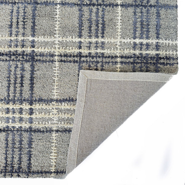 Capel Rugs Tartan Area Rug: Timeless Scottish Plaid Design, Hand-tufted Luxury Blend For Modern Sophistication Oxford, Gray 85% Wool,15% Viscose 3100rs05000800425