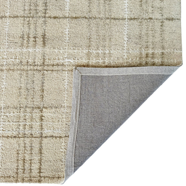 Capel Rugs Tartan Area Rug: Timeless Scottish Plaid Design, Hand-tufted Luxury Blend For Modern Sophistication Neutral, Brown 85% Wool,15% Viscose 3100rs09001200750
