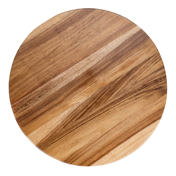 New Pacific Direct Quito Rattan Side/ End Table w/ Wood Top Paloma Brown 17.5 x 17.5 x 19.5