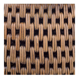 Kamari Rattan Side/End Table w/ Wood Top Canary Brown Black Washed, Brown 3100011-CBBW New Pacific Direct