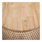 Kamari Rattan Side/End Table w/ Wood Top Natural 3100011-N New Pacific Direct