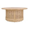 Brisa Rattan Coffee Table w/ Wood Top Natural 3100012 New Pacific Direct