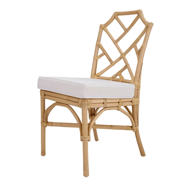 Kara Rattan Dining Side Chair - Set of 2 Natural 3100016-N New Pacific Direct