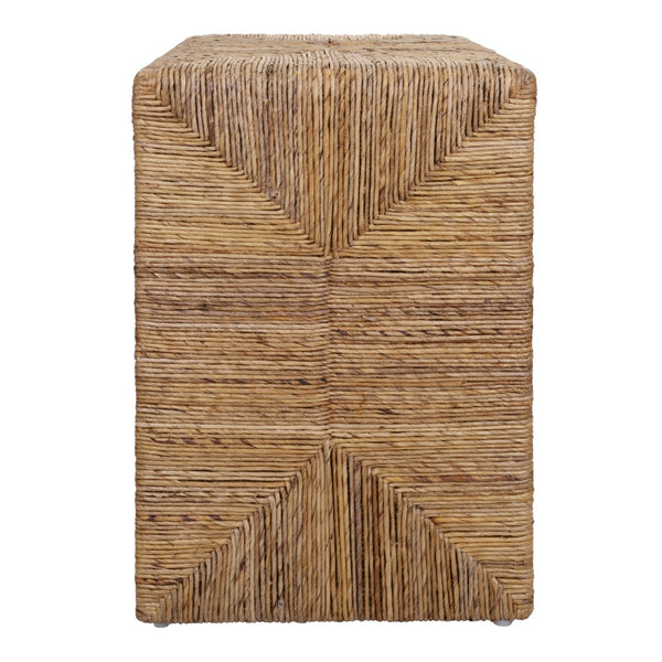 Kanza Abaca Nightstand/Side Table Natural 3100020 New Pacific Direct