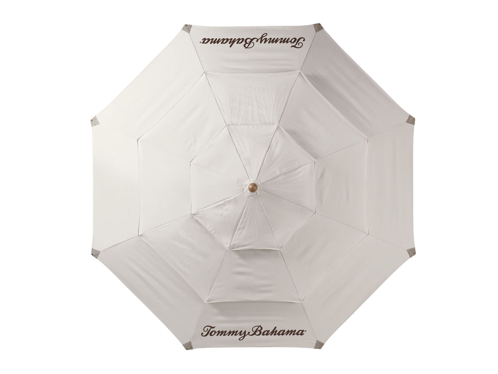 Lexington Tommy Bahama Outdoor Umbrella - Enhance Your Outdoor Oasis With Tommy Bahama's Stylish Double Vent Canopy Design Light Canvas Tan Wood 3100-610