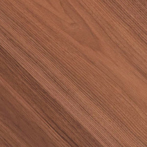 EuroStyle Alvarado Walnut Veneer Media Stand with Chevron Doors and Steel Base for Living Rooms 31028WAL-KIT