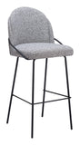 Jambi Barstool - Set of 2 Black & White 109968 Zuo Modern