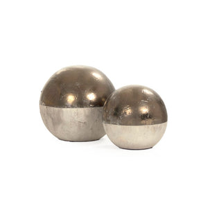 Zentique Gilded ceramic accent sculpture with refined gold detailing, versatile mantel or shelf focal for modern spaces W7 x H6.5 x D5 3106 A773A