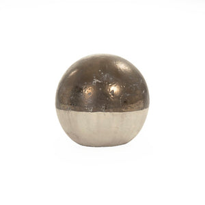 Zentique Gilded ceramic accent sculpture with refined gold detailing, versatile mantel or shelf focal for modern spaces W7 x H6.5 x D5 3106 A773A