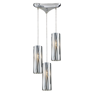 Chromia 10'' Wide 3-Light Pendant - Polished Chrome 31078/3 Elk Lighting