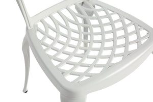 English Elm Bistro Set: Elegant 3-Piece Rustproof Cast Aluminum Patio Furniture For Outdoor Charm & Comfort W640P251291