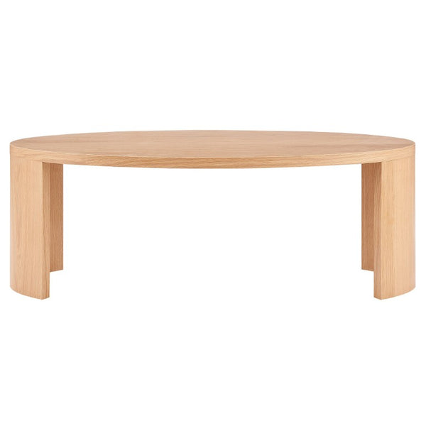 EuroStyle Svea Scandinavian Oak Nesting Table Set for Living Room Space Saving Modern Decor 31092OAK-KIT