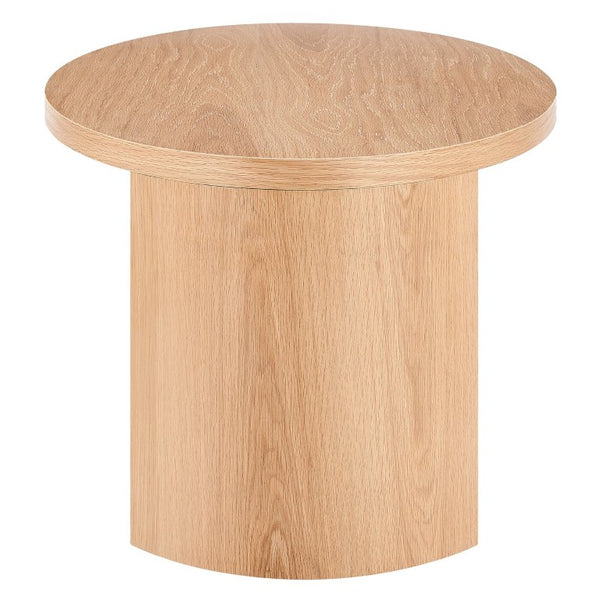 EuroStyle Svea Scandinavian Oak Nesting Table Set for Living Room Space Saving Modern Decor 31092OAK-KIT
