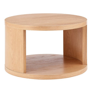 EuroStyle Svea Scandinavian Oak Nesting Table Set for Living Room Space Saving Modern Decor 31092OAK-KIT