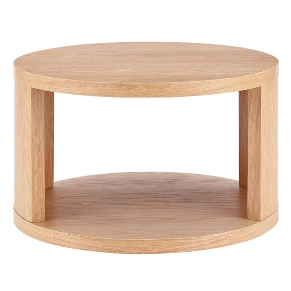 EuroStyle Svea Scandinavian Oak Nesting Table Set for Living Room Space Saving Modern Decor 31092OAK-KIT