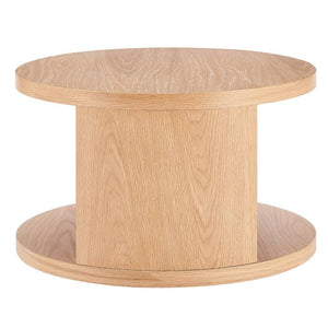 EuroStyle Svea Scandinavian Oak Nesting Table Set for Living Room Space Saving Modern Decor 31092OAK-KIT