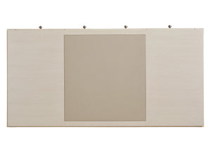 Lexington Sligh Roslyn Writing Desk - Elegant Art Deco Design With Leather Top, Storage Drawers & Timeless Charm Opaline Wood 310-411