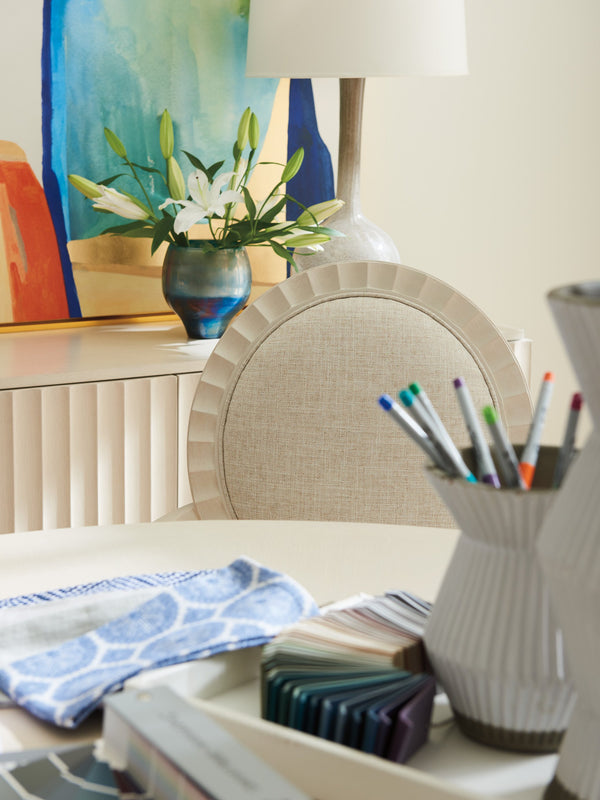 Lexington Sligh Preston Game Chair: Elegant Hollywood Regency Design With Scalloped Detailing And Smooth Casters Opaline Wood 310-938-01