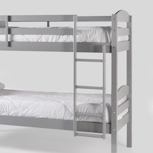 Twin Solid Wood Bunk Bed - Gray B2STOTGY Walker Edison