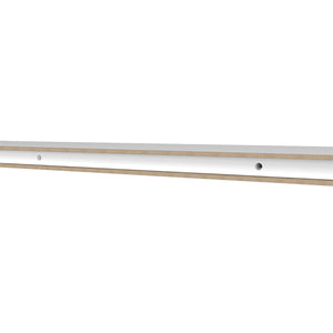 English Elm Floating Shelf Lyle Set of Two White Engineered Wood 47.2" Modern Space-Saving Display Shelf B092P245920