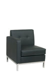 OSP Home Furnishings Wall Street Armchair LAF Black