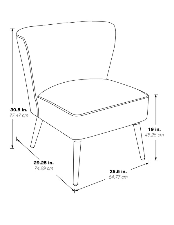 OSP Home Furnishings Amity Side Chair Sizzle Azure