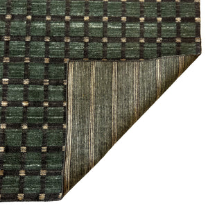 Capel Rugs Tattersall Eco-friendly Handloomed Area Rug - Classic Plaid Design For Versatile Home Decor Jade, Black 100% Polyester 3112rs07060906275
