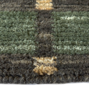 Capel Rugs Tattersall Eco-friendly Handloomed Area Rug - Classic Plaid Design For Versatile Home Decor Jade, Black 100% Polyester 3112rs07060906275