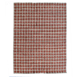 Capel Rugs Tattersall Eco-friendly Handloomed Area Rug - Classic Plaid Design For Versatile Home Decor Brick, Brown 100% Polyester 3112rs07060906500