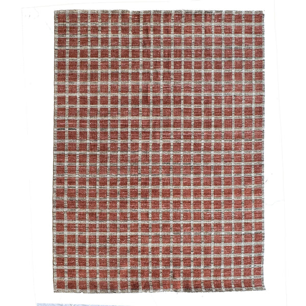 Capel Rugs Tattersall Eco-friendly Handloomed Area Rug - Classic Plaid Design For Versatile Home Decor Brick, Brown 100% Polyester 3112rs07060906500