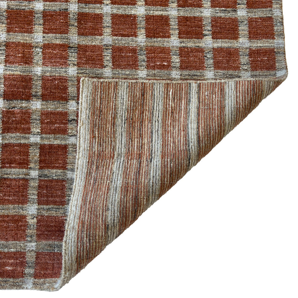 Capel Rugs Tattersall Eco-friendly Handloomed Area Rug - Classic Plaid Design For Versatile Home Decor Brick, Brown 100% Polyester 3112rs07060906500