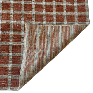 Capel Rugs Tattersall Eco-friendly Handloomed Area Rug - Classic Plaid Design For Versatile Home Decor Brick, Brown 100% Polyester 3112rs07060906500