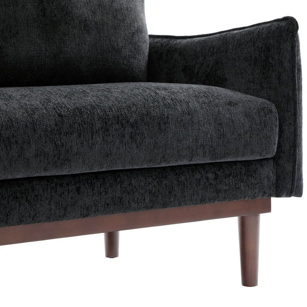 English Elm Modern Chenille Loveseat with Pocket Spring Cushions and Rubberwood Legs for Living Room N763P347228B