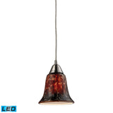 Confections 6'' Wide 1-Light Pendant - Satin Nickel - Includes LED Bulb 31130/1FDG-LED Elk Lighting