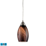 Formations 5'' Wide 1-Light Pendant - Satin Nickel - Includes LED Bulb 31133/1RCK-LED Elk Lighting